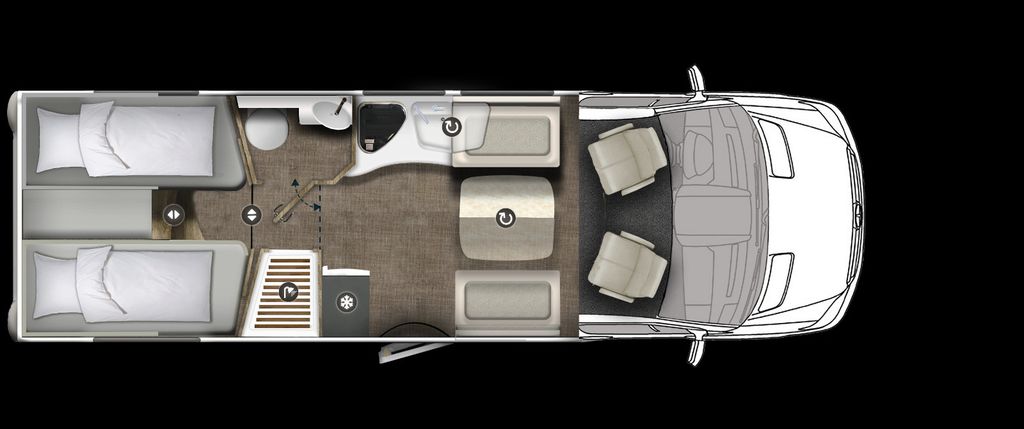 EURAMOBIL 2026 GSR2 P T 726 EF Comfort Edition, Hubstützen