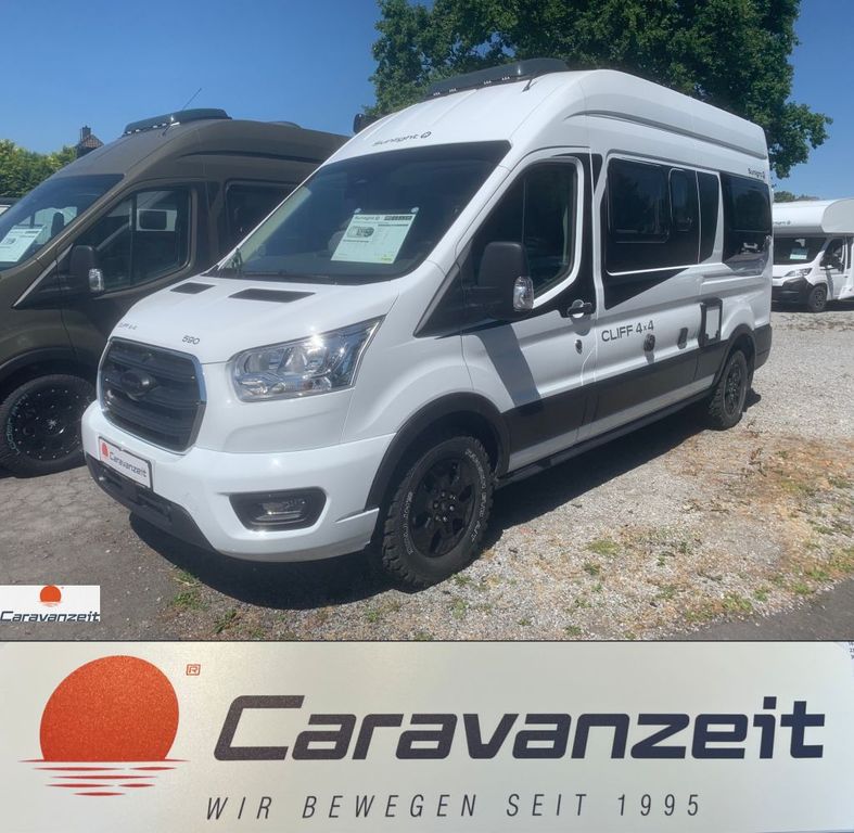 SUNLIGHT Camper Van CLIFF 590 4x4 Allrad+165PS+beyaz